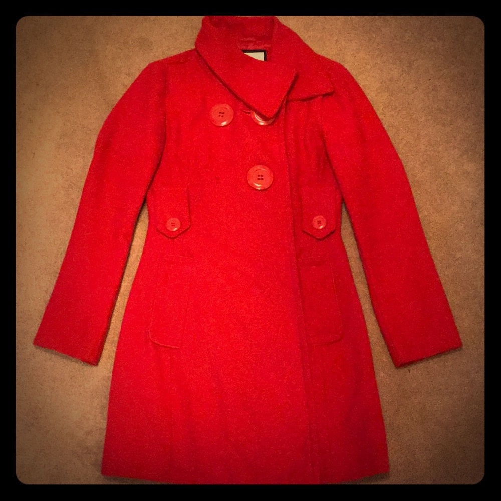 Red autumn/winter coat